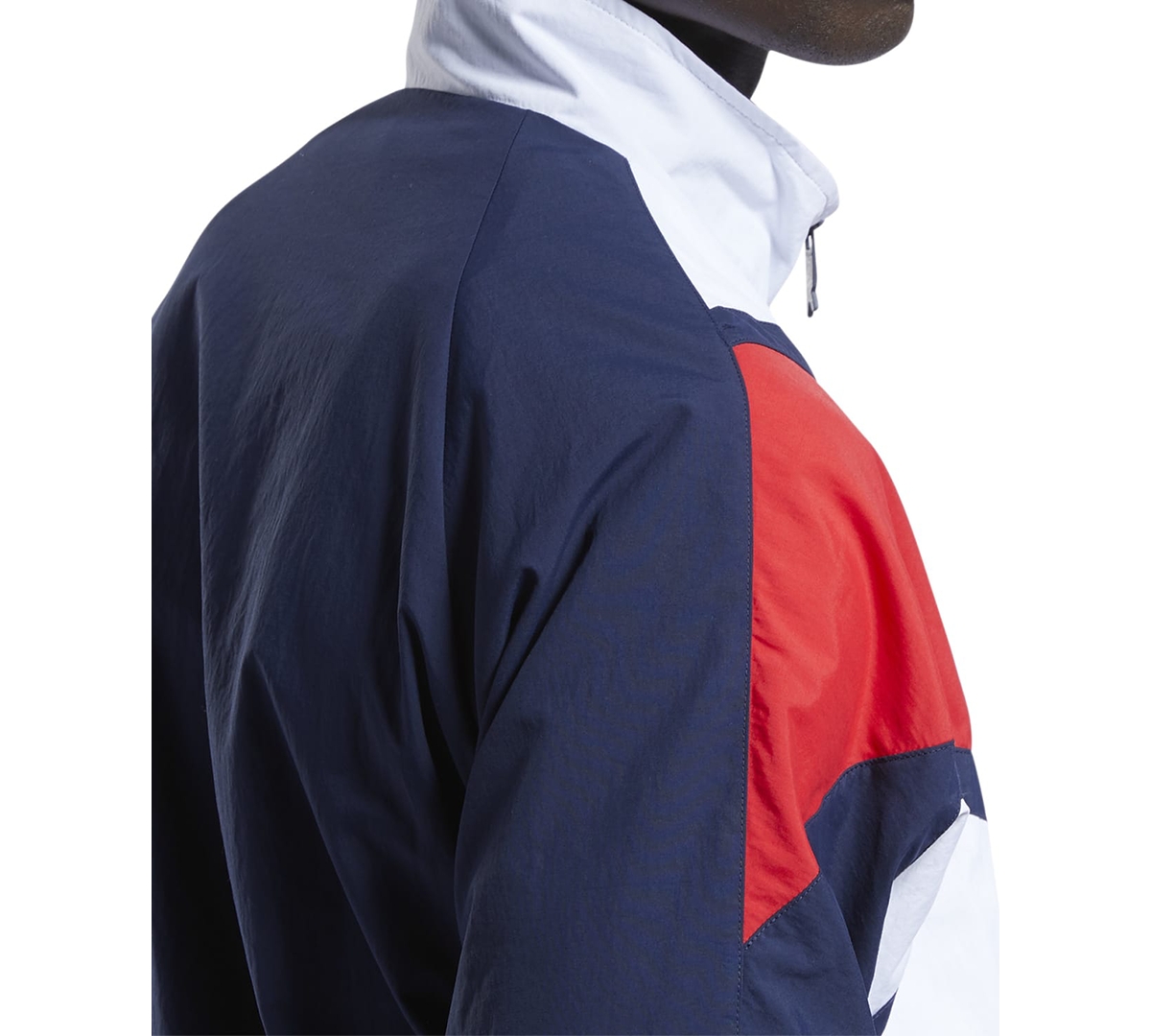 Reebok Men's Classics Vector Regular-Fit Logo Colorblocked Full-Zip Track Jacket -/ Red / White