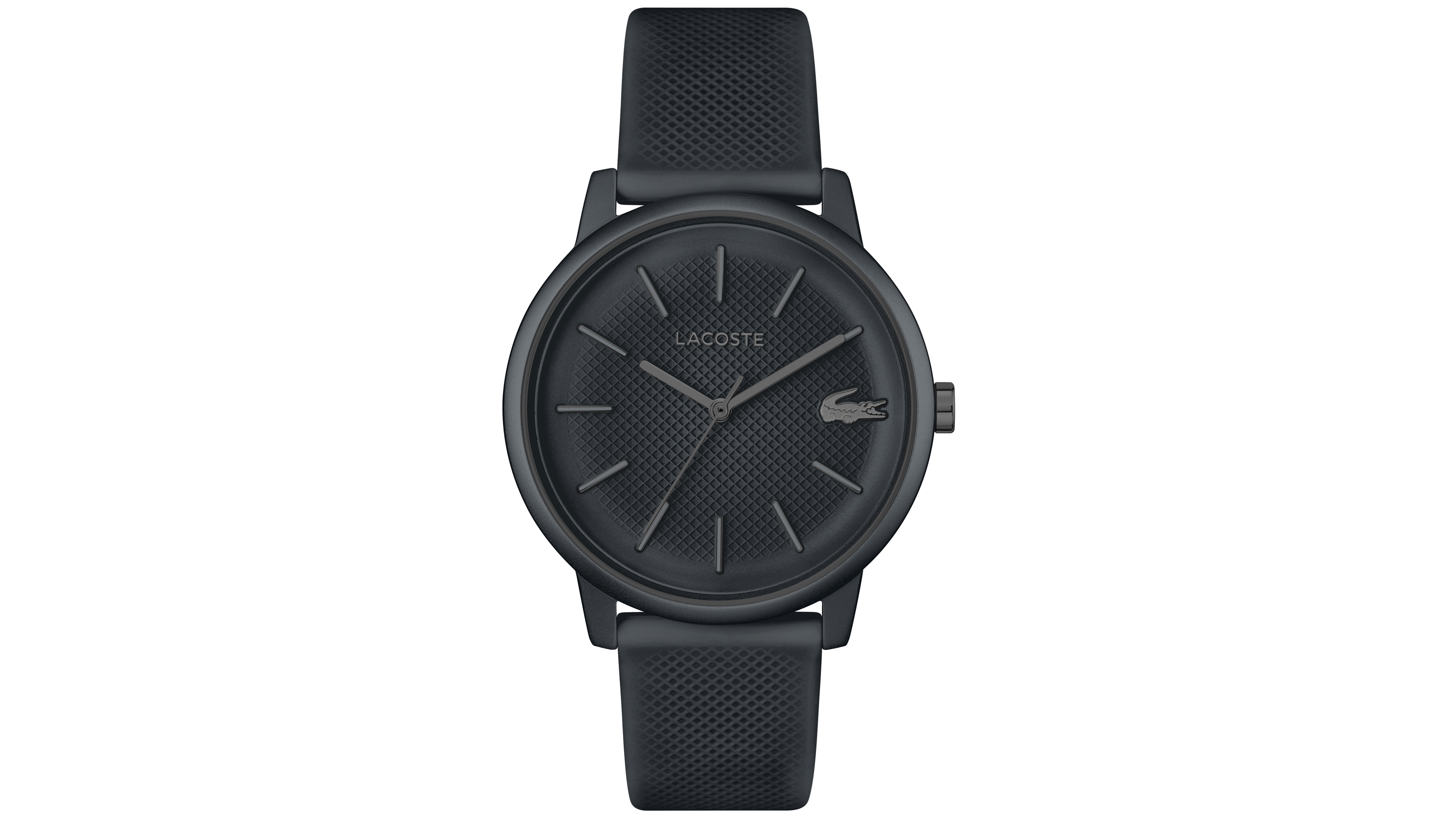 Lacoste Men's L 12.12 Move Dark Grey Silicone Strap Watch 42mm