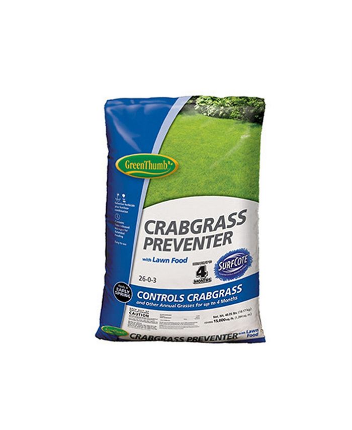 Green Thumb 15,000 SQFT 2603 Crabgrass Preventer Plus Lawn Food Macy's