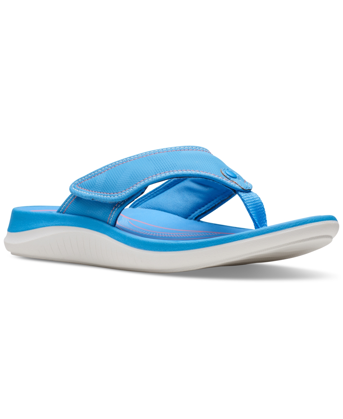 Clarks Glide Thong Toe Sandal In Blue