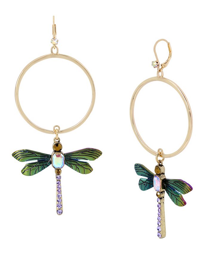 Betsey Johnson Faux Stone Dragonfly Gypsy Earrings Macy s