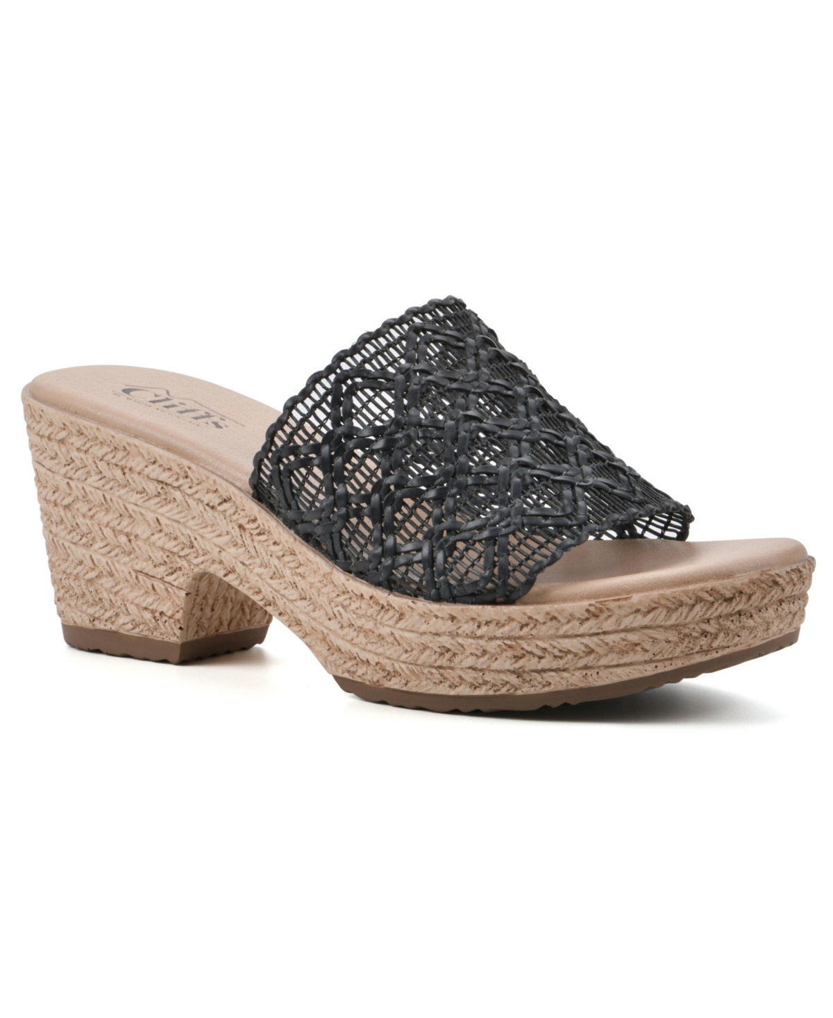 Women's Biankka Platform Comfort Sandal - Sage Green Woven- Polyurethane