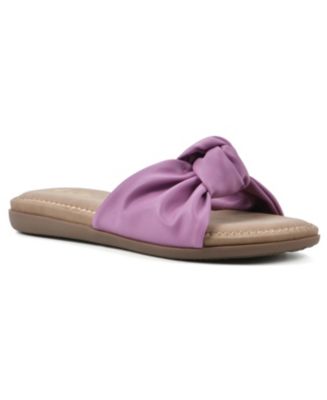 Cliffs by White Mountain Women's Fanciful Slide Comfort Sandal - Macy's