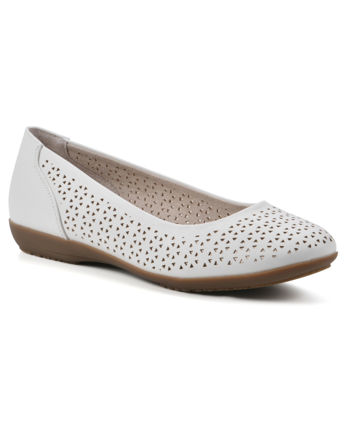 Cliffs By White Mountain Cindy Flat In White/burnished/smooth