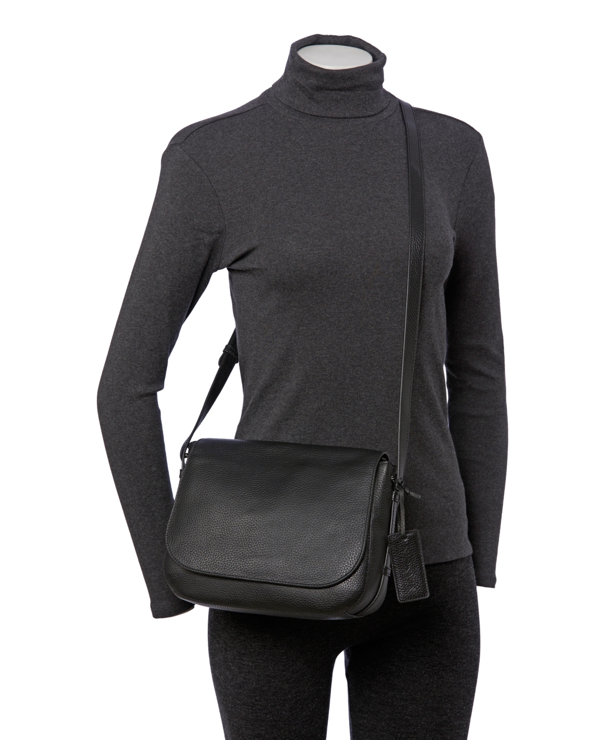 Mancini Women's Pebbled Amy Crossbody Handbag