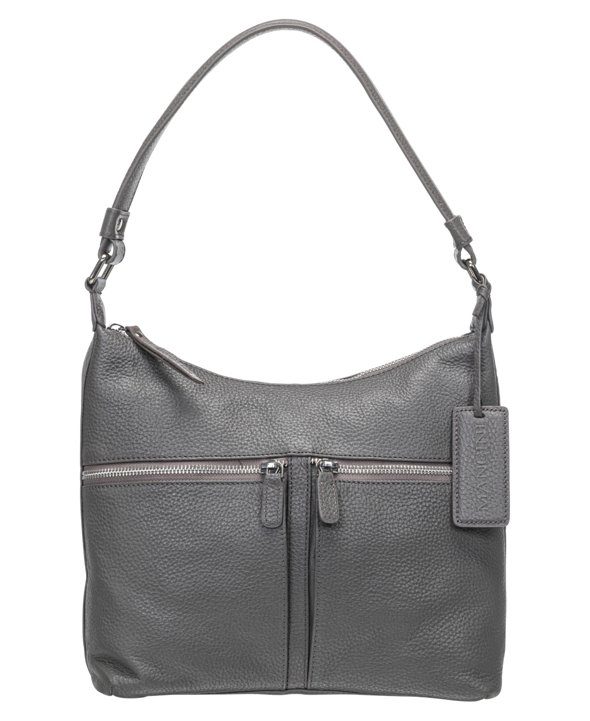 Mancini Women's Pebbled Renne Shoulder Bag In Gray