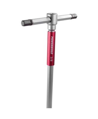 8 Piece SAE T-Handle Hex Key Wrench Set with Storage Rack