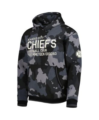 Men's Black Kansas City Chiefs Camo Pullover Hoodie