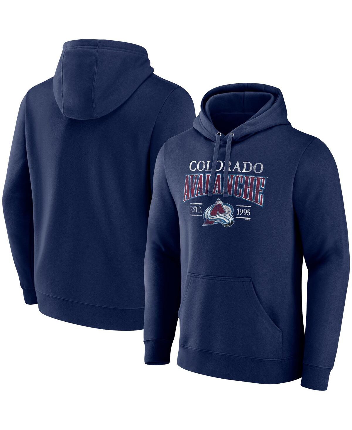 Men's FanaticsColorado Avalanche Big and Tall Dynasty Pullover Hoodie - Navy