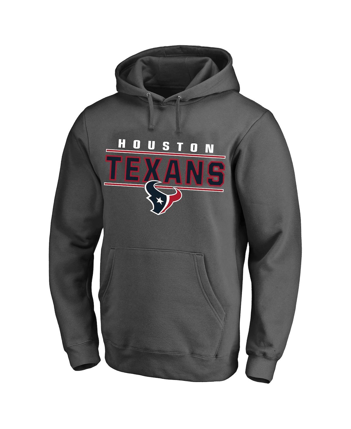 Profile Men's Charcoal Houston Texans Big And Tall Logo Pullover Hoodie