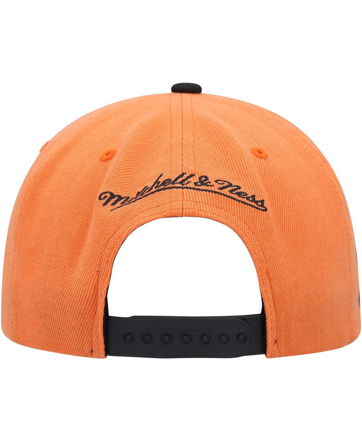 Mitchell & Ness Men's  Orange, Black Phoenix Suns Side Core 2.0 Snapback Hat In Orange,black