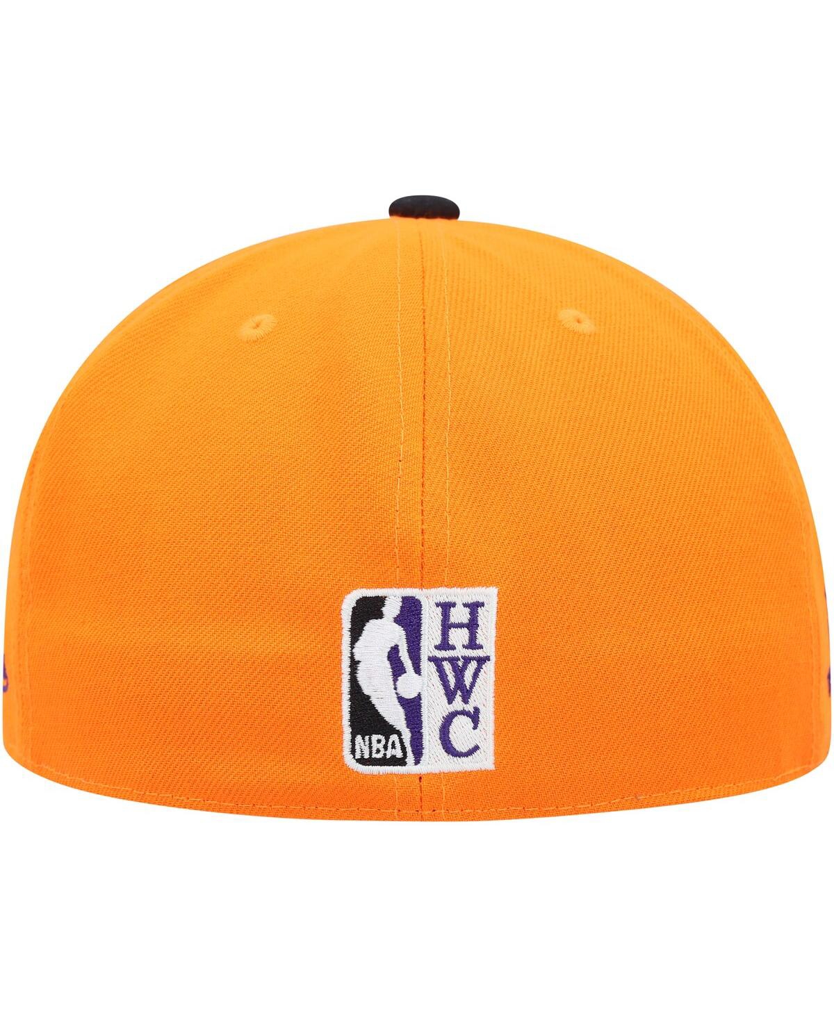 Men's Mitchell & Ness Black Phoenix Suns Hardwood Classics 40th Anniversary Team Side Fitted Hat - Black