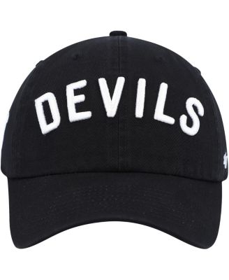 Men's Black New Jersey Devils Clean Up Adjustable Hat