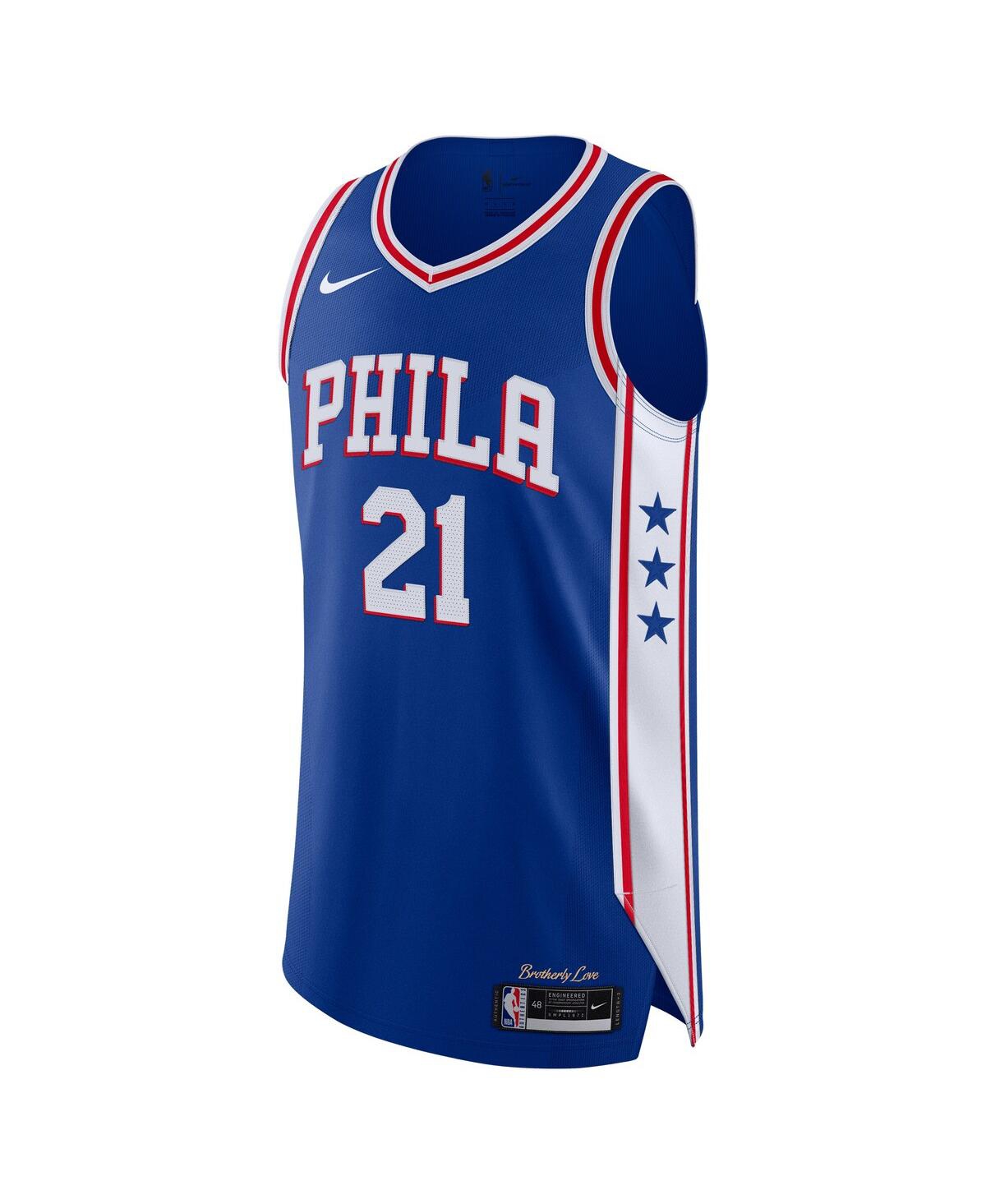 Men's Nike Joel EmbiidPhiladelphia 76ers 2020/21 Authentic Player Jersey - Icon Edition - Royal