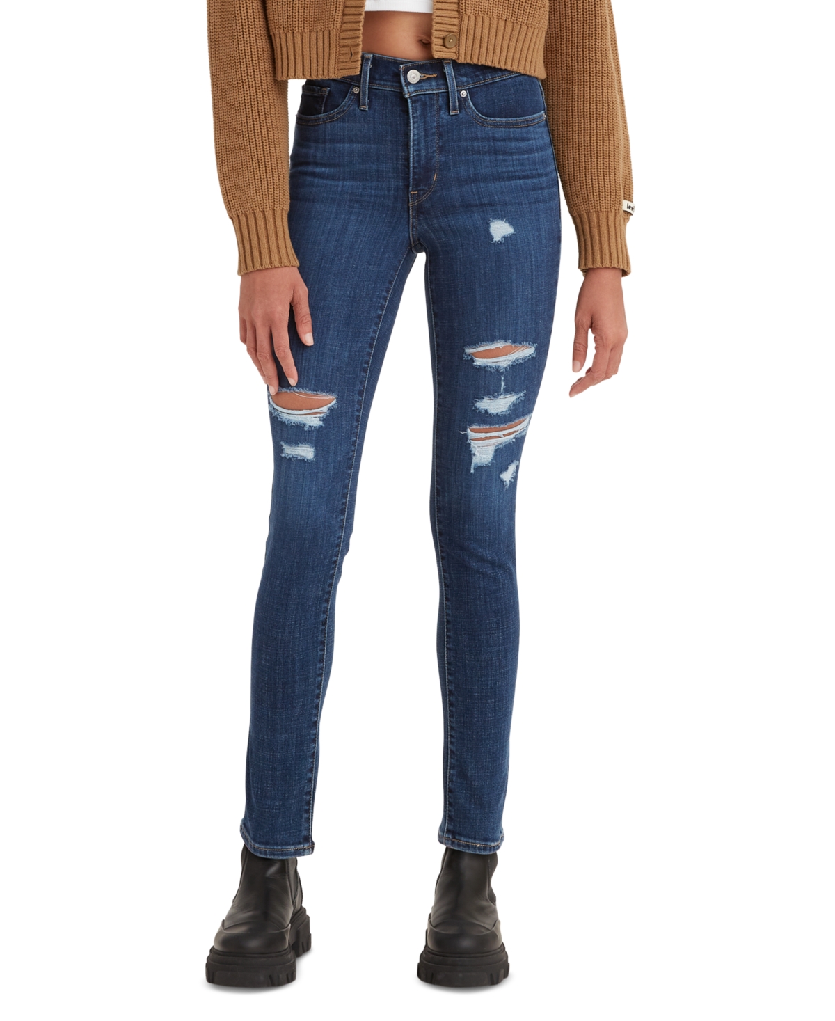 Levi's Women's 311 Mid Rise Shaping Skinny Jeans In Lapis Breakdown