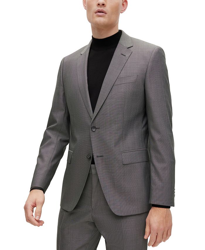Boss Men's Slim-Fit Suit in Silk and -