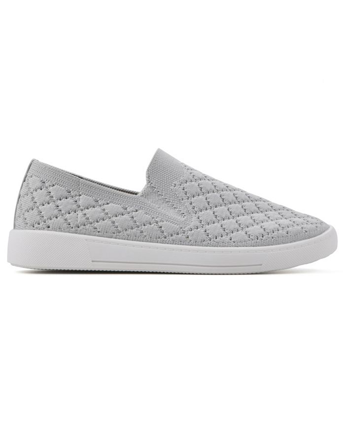 White Mountain Womens Utopia Slip On Sneakers Macy's