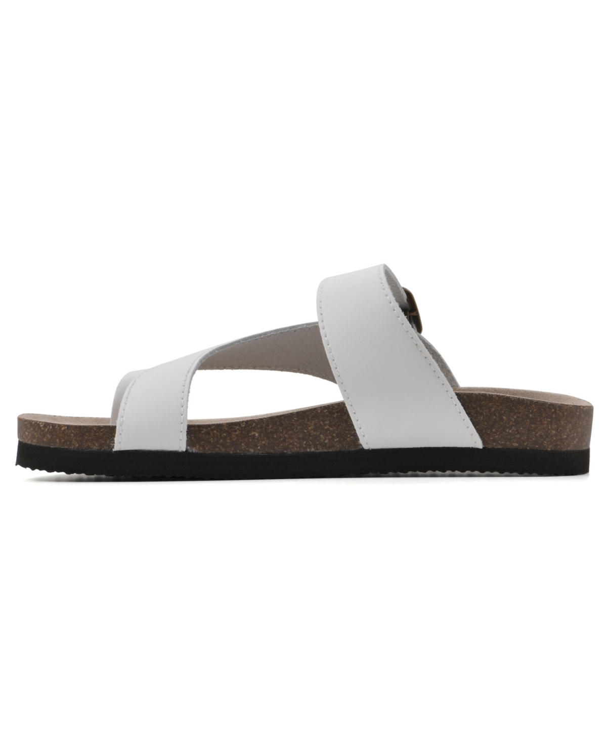 Mountain Women's Carly Footbed Sandals - White, Leather