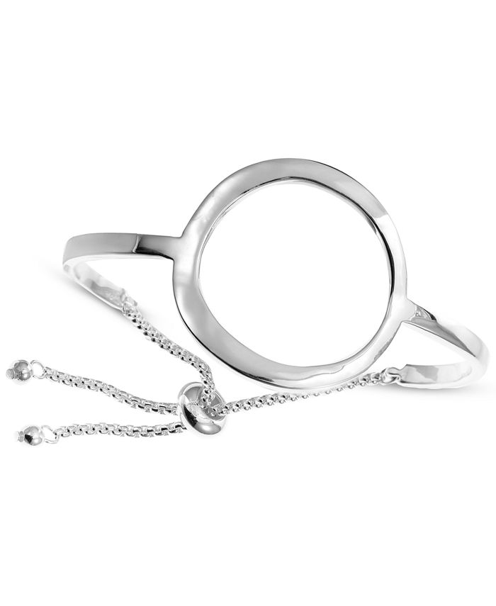 Style & Co SilverTone Open Circle Slider Bracelet, Created for Macy's