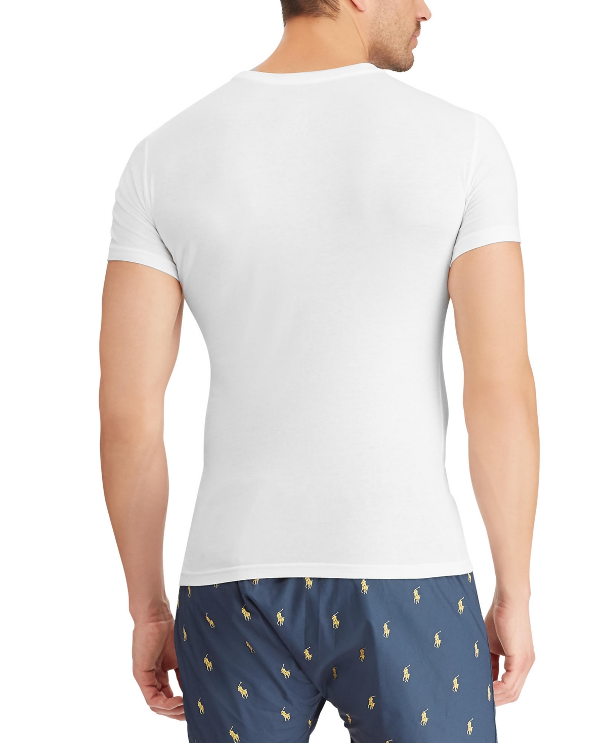 Shop Polo Ralph Lauren Men's Slim Fit Crewneck Undershirt, 3-pack In White