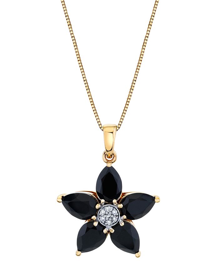 Macy's black onyx best sale necklace
