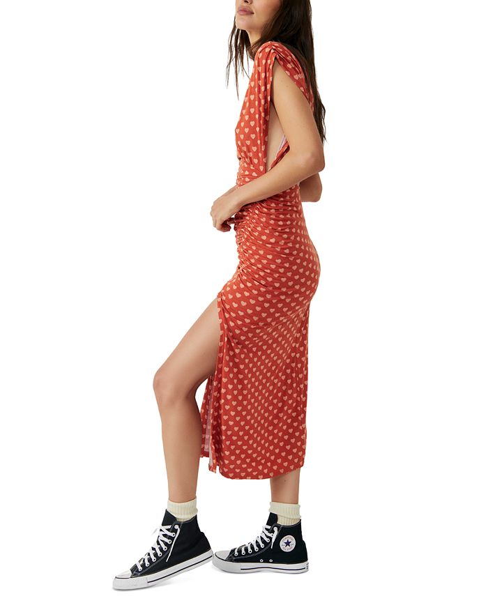 Free People Women's Lakeside Printed Midi Dress & Reviews Dresses