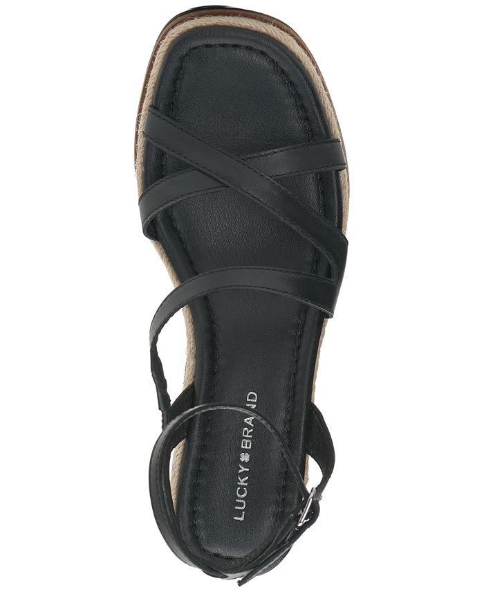 Lucky Brand Women's Carolie Strappy Espadrille Wedge Sandals - Macy's