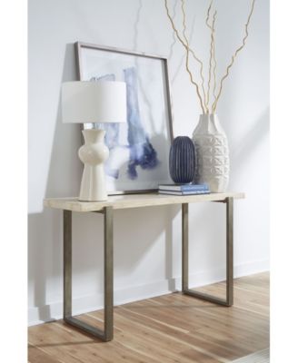 Ariela Travertine Occasional Console Table
