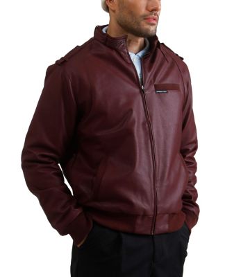 Men's Faux Leather Iconic Racer Jacket