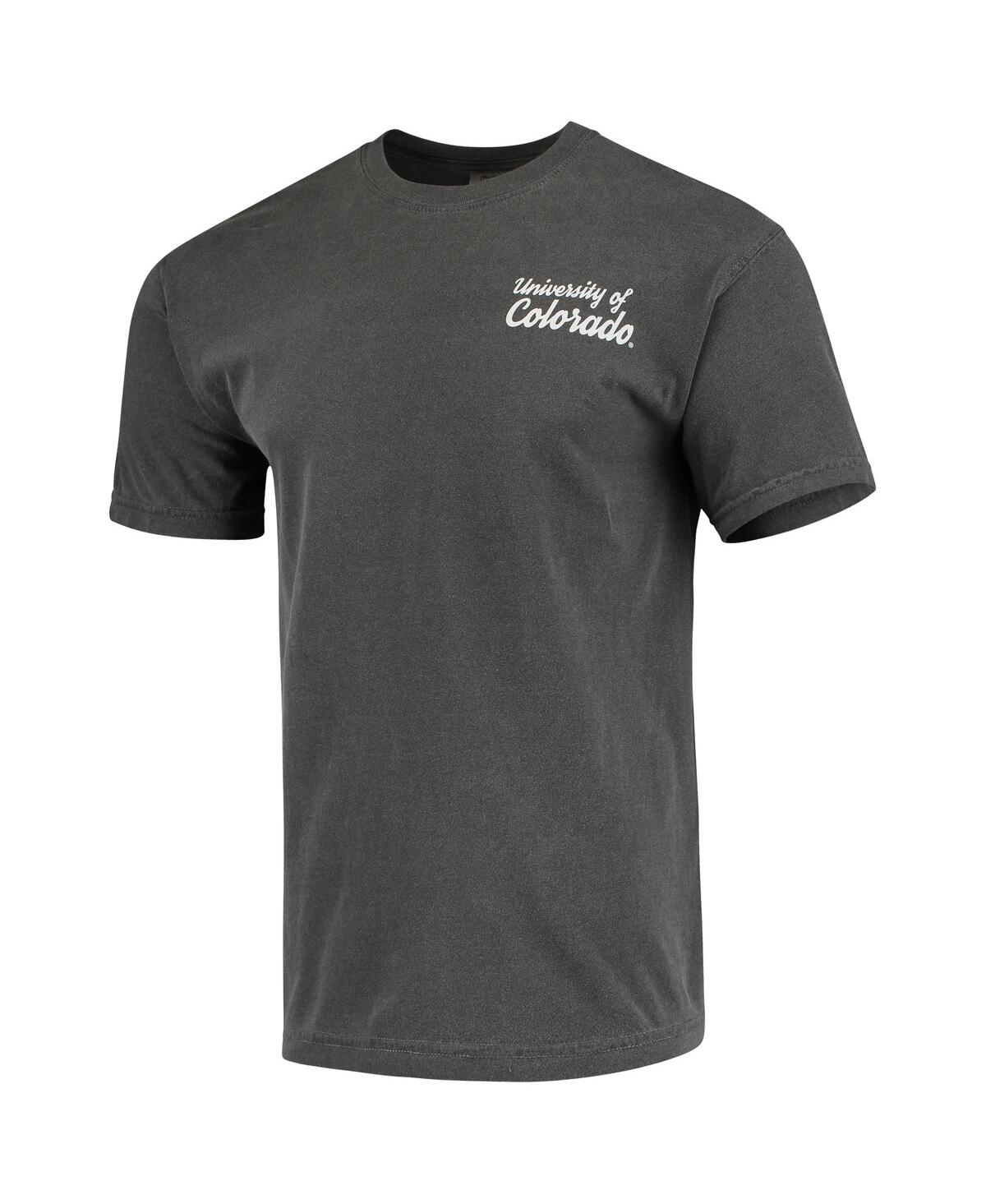 Image One Men's Charcoal Colorado Buffaloes Script Local Comfort Color T-shirt In Charcoal
