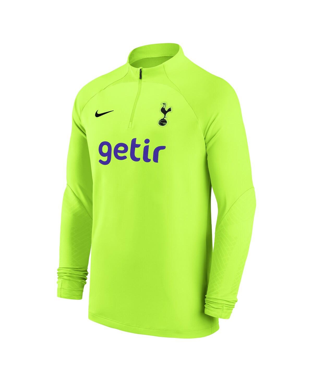 Men's NikeTottenham Hotspur Strike Drill Performance Raglan Quarter-Zip Long Sleeve Top - Yellow
