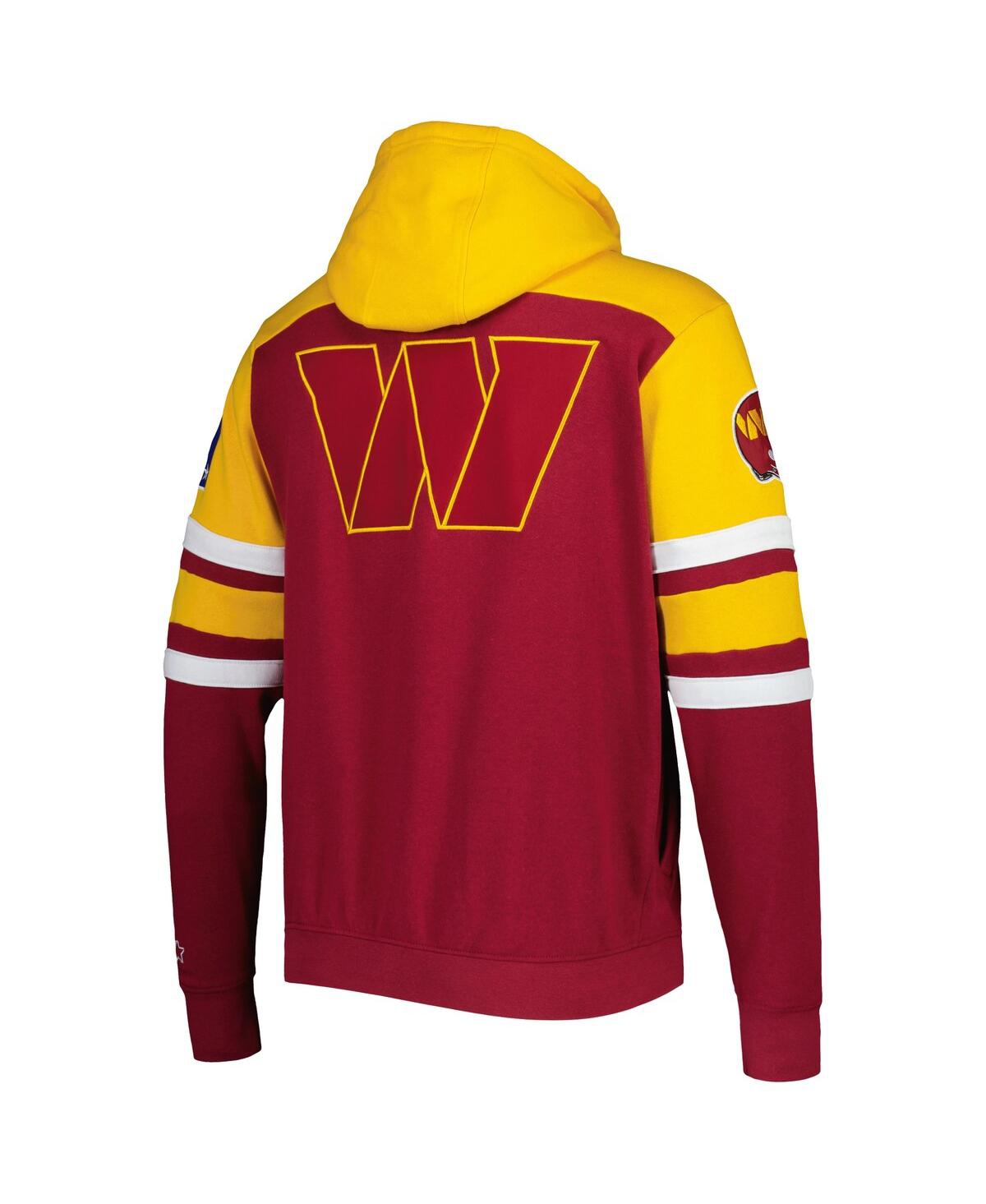Men's StarterWashington Commanders Extreme Full-Zip Hoodie Jacket - Burgundy