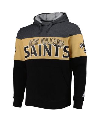 Men's Black, Heather Gray New Orleans Saints Extreme Pullover Hoodie