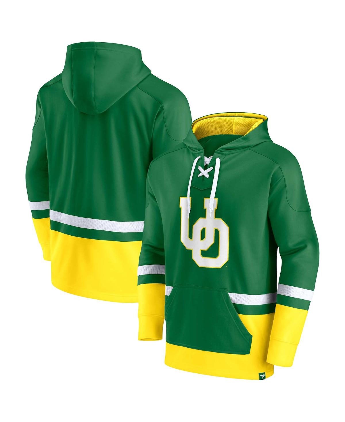 Men's FanaticsOregon Ducks First Battle Pullover Hoodie - Green