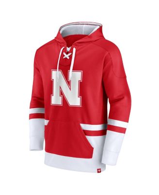 Men's Scarlet Nebraska Huskers First Battle Pullover Hoodie