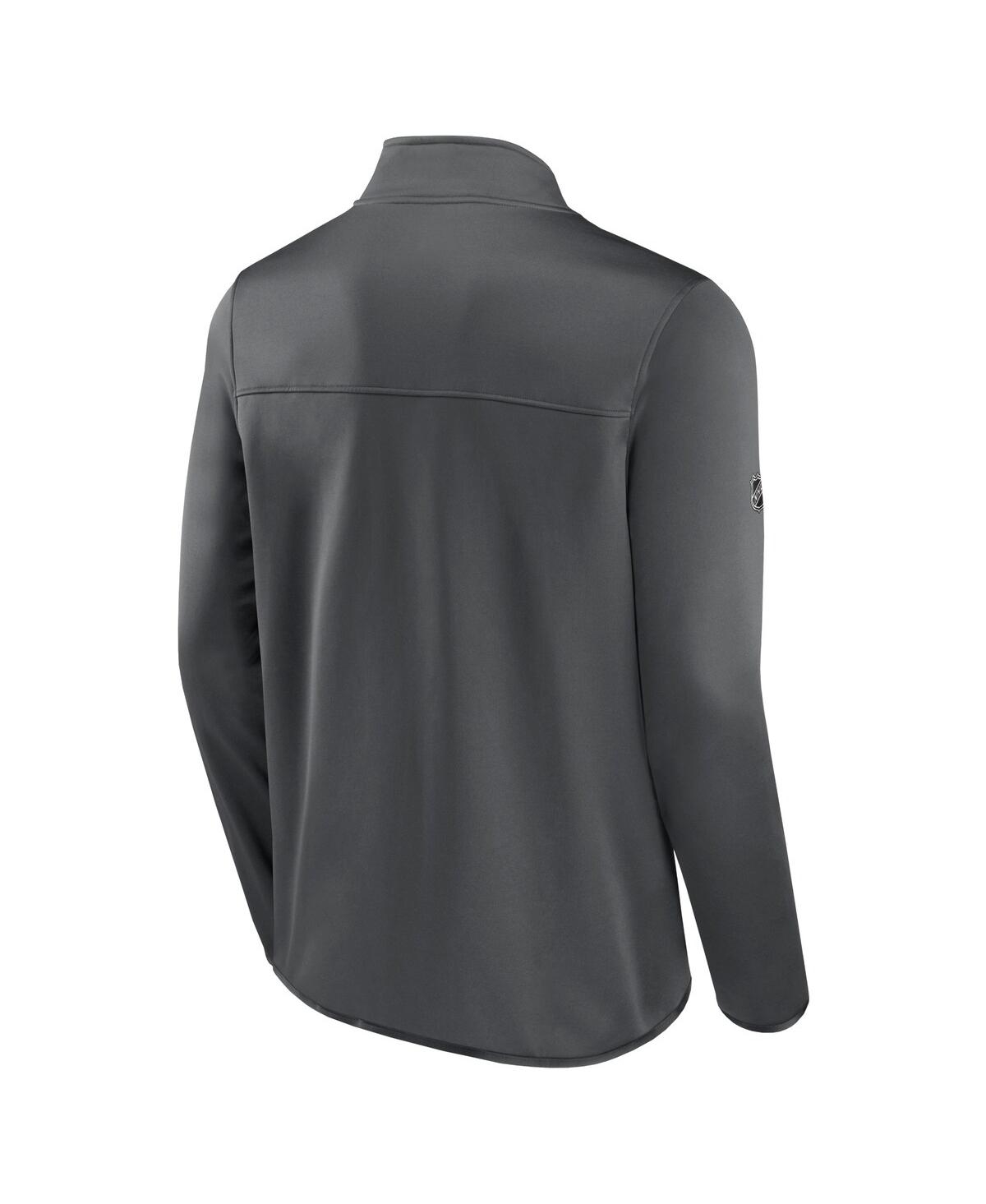 Men's FanaticsVegas Golden Knights Authentic Pro Rink Fleece Full-Zip Jacket - Gray
