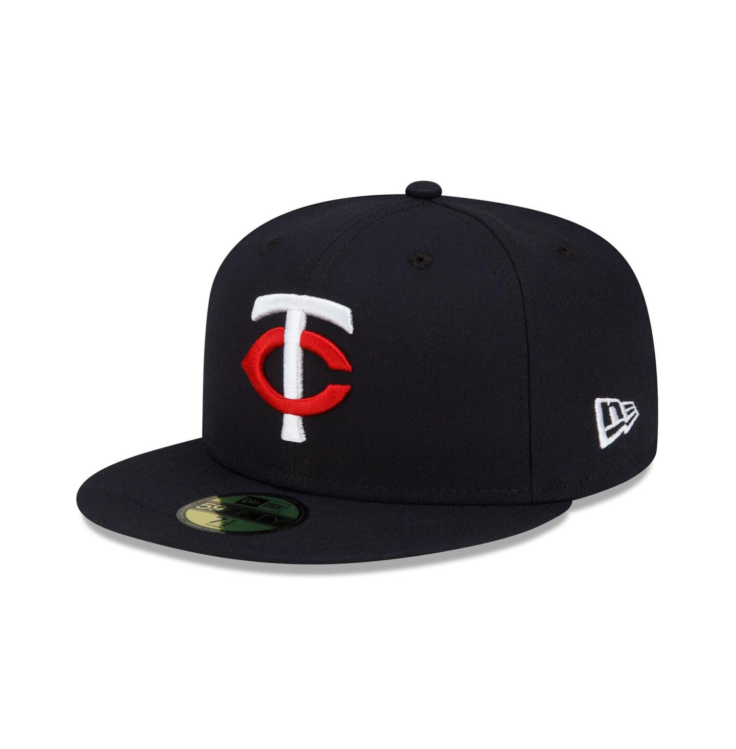Мужская кепка New Era Navy Minnesota Twins 2023 Authentic Collection Home 59Fifty Fitted Hat — фото 2