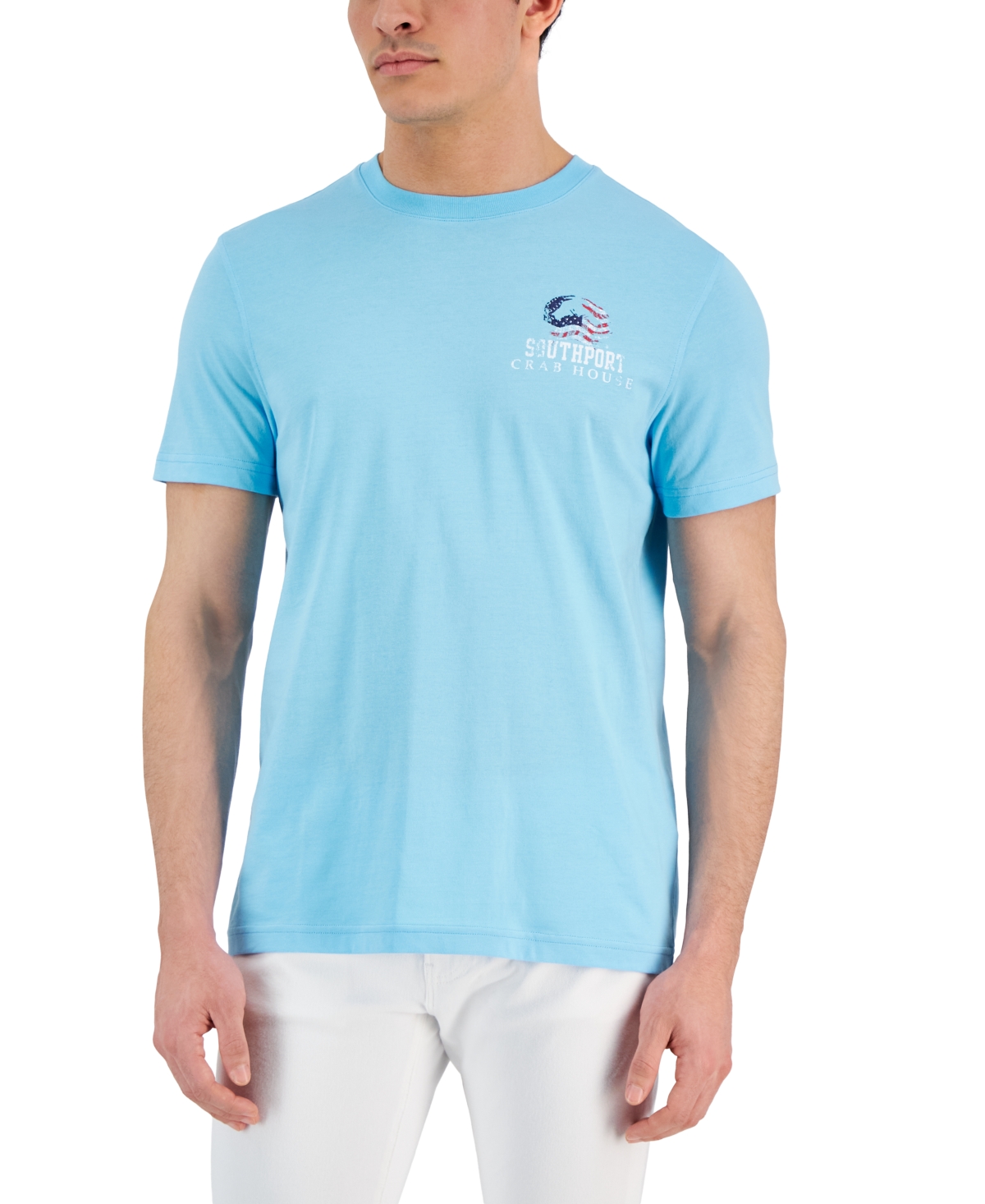 Club Room Men's Lucky's Crab House Graphic T-shirt, Created For Macy's In  Island Beach
