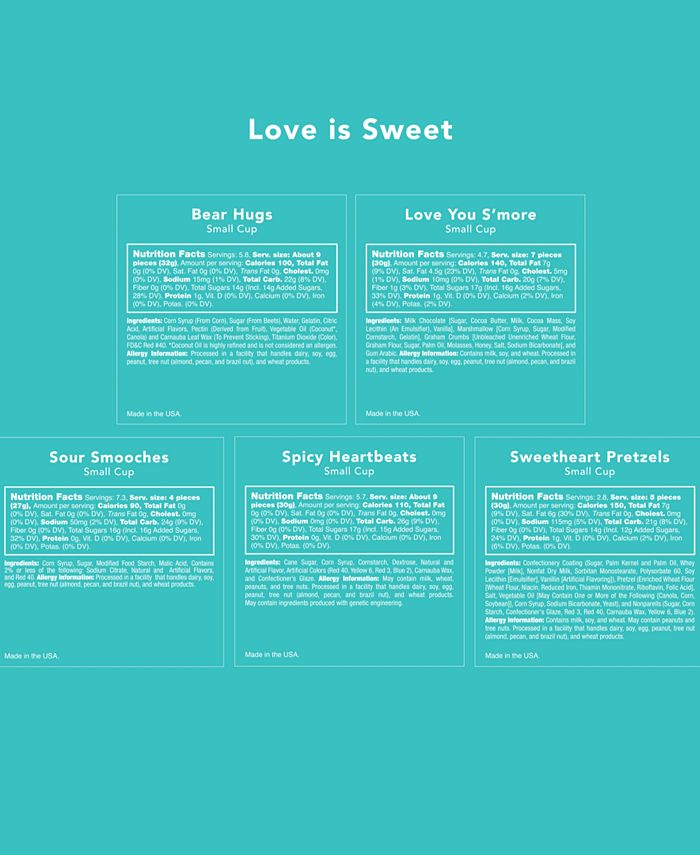 Candy Club Love is Sweet Valentine's Day 5 Piece Candy Gift Set Macy's