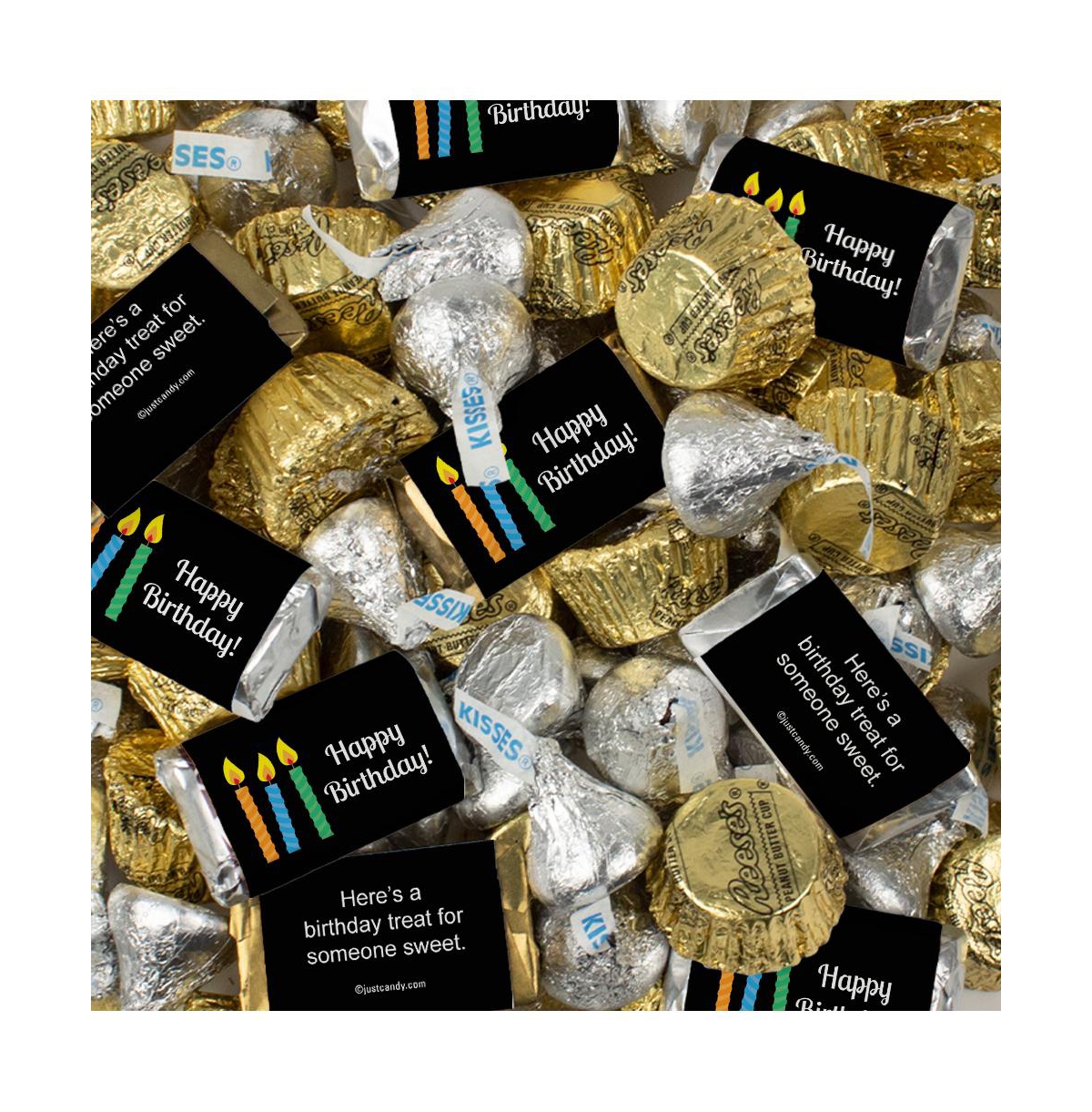 Just Candy Birthday Candy Hershey's Chocolate Mix, 128 Pieces