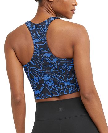 Champion - Women's Soft Touch Printed Racerback Cropped Top