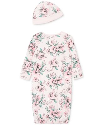 Baby Girls Sleep Gown and Hat Set, 2 Piece Set