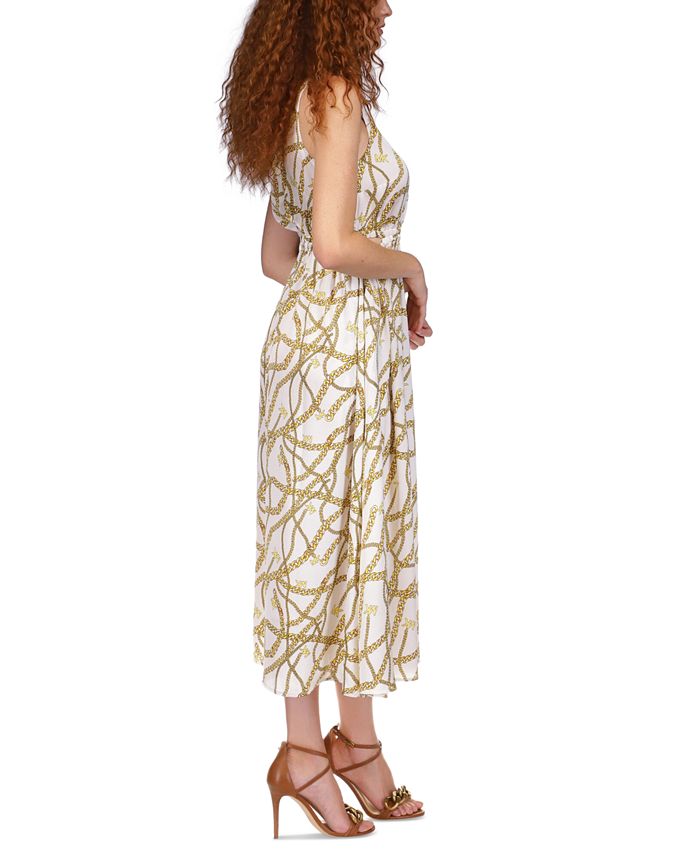 Michael Kors Women's Logo-Print Chain Cutout Dress & Reviews - Dresses -  Women - Macy's