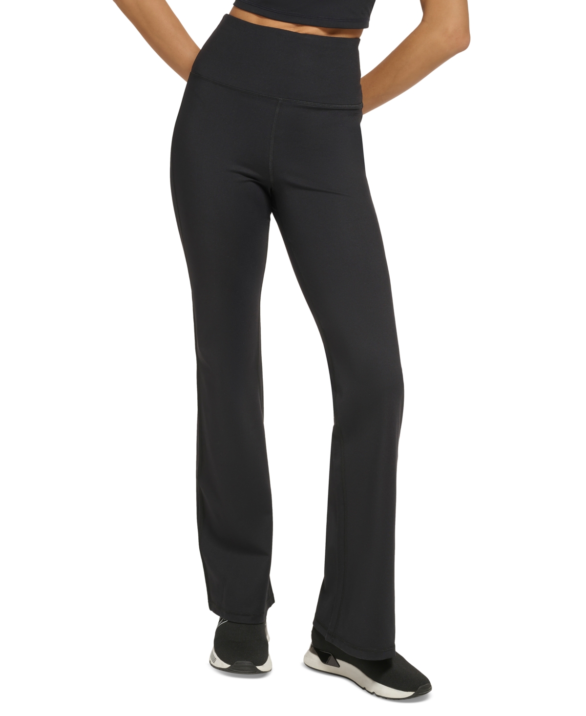 Dkny Sport Women's Performance Balance High-Rise Flared Pants