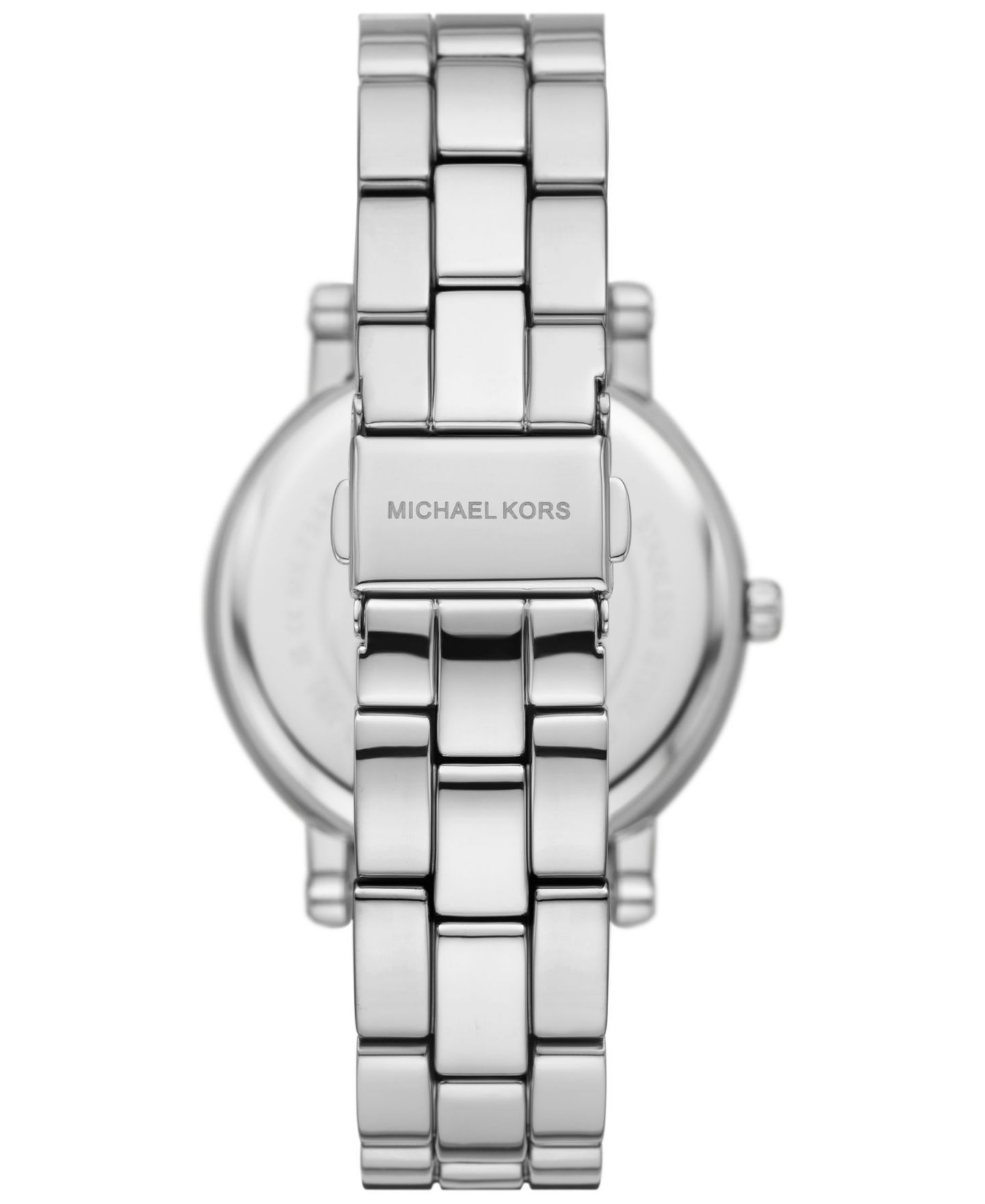 Женские часы Michael Kors Corey Three-Hand Silver-Tone Stainless Steel Watch 38mm — фото 3