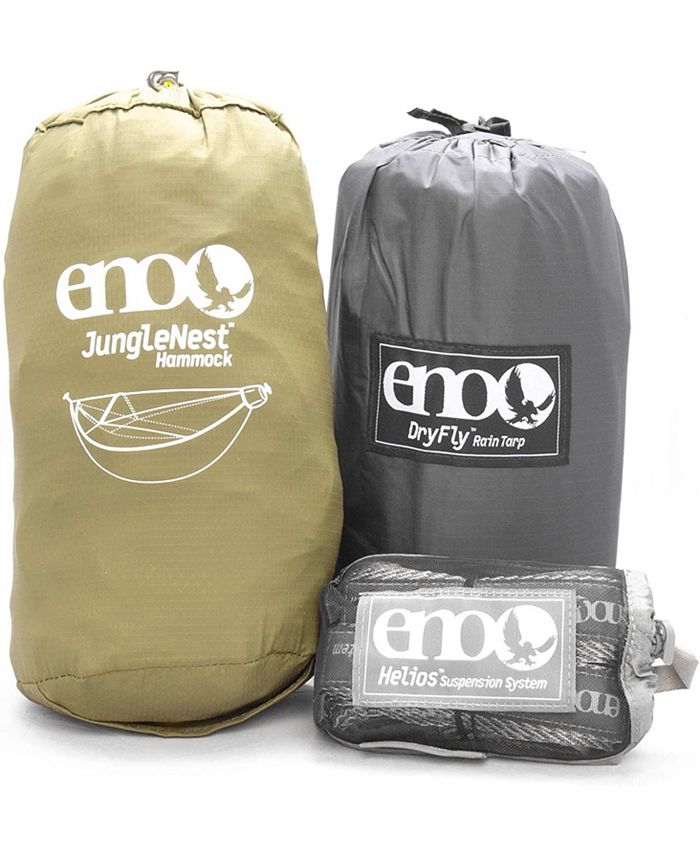 ENO JungleLink Hammock System Includes JungleLink Hammock, Helios