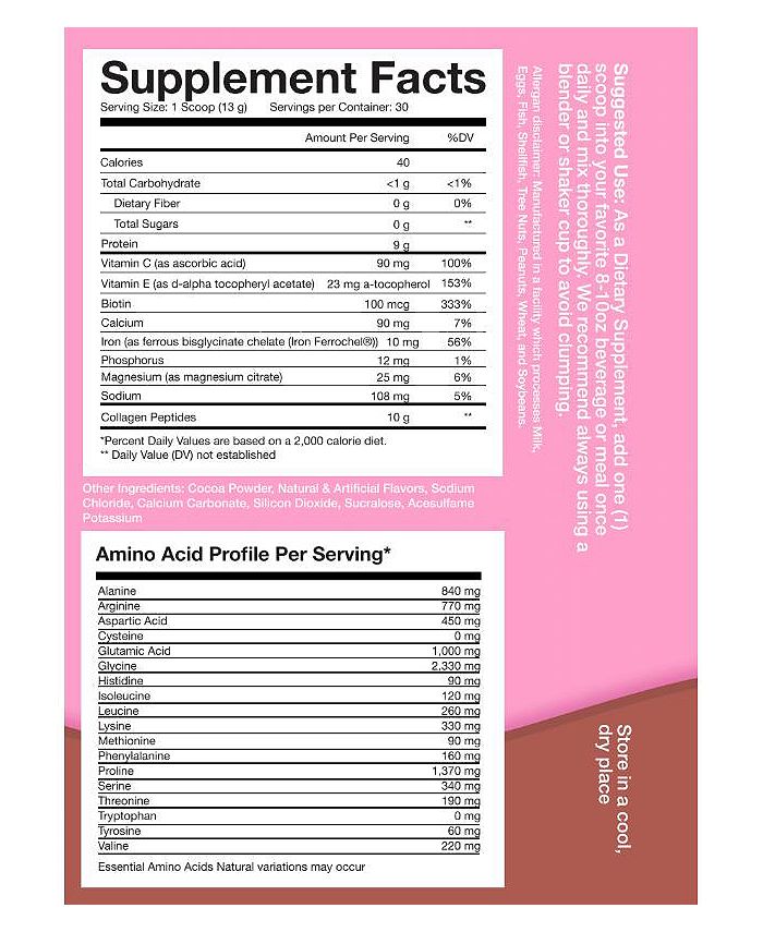 Obvi Super Collagen GrassFed Bovine MultiCollagen Protein Powder