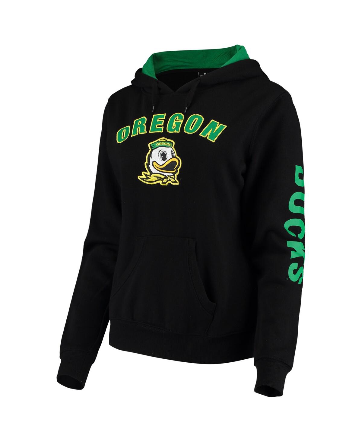 Women's ColosseumOregon Ducks Loud and Proud Pullover Hoodie - Black