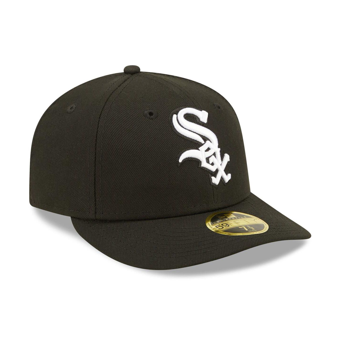 Мужская кепка New Era Chicago White Sox Black, White Low Profile 59FIFTY Fitted Hat — фото 3