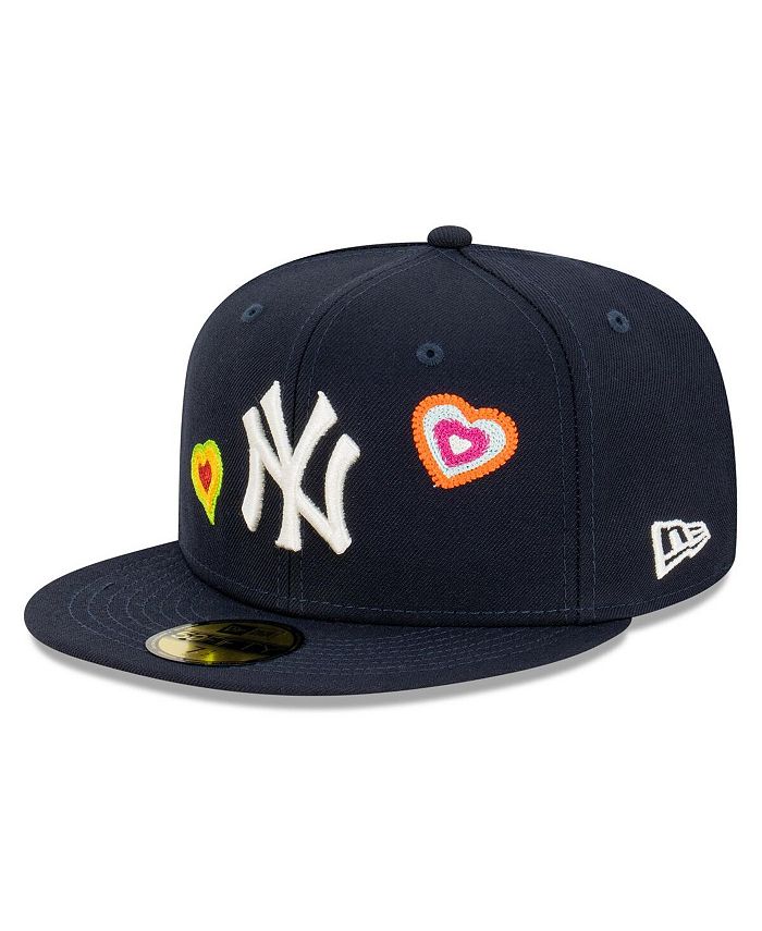 New Era Men's Navy New York Yankees Chain Stitch Heart 59FIFTY